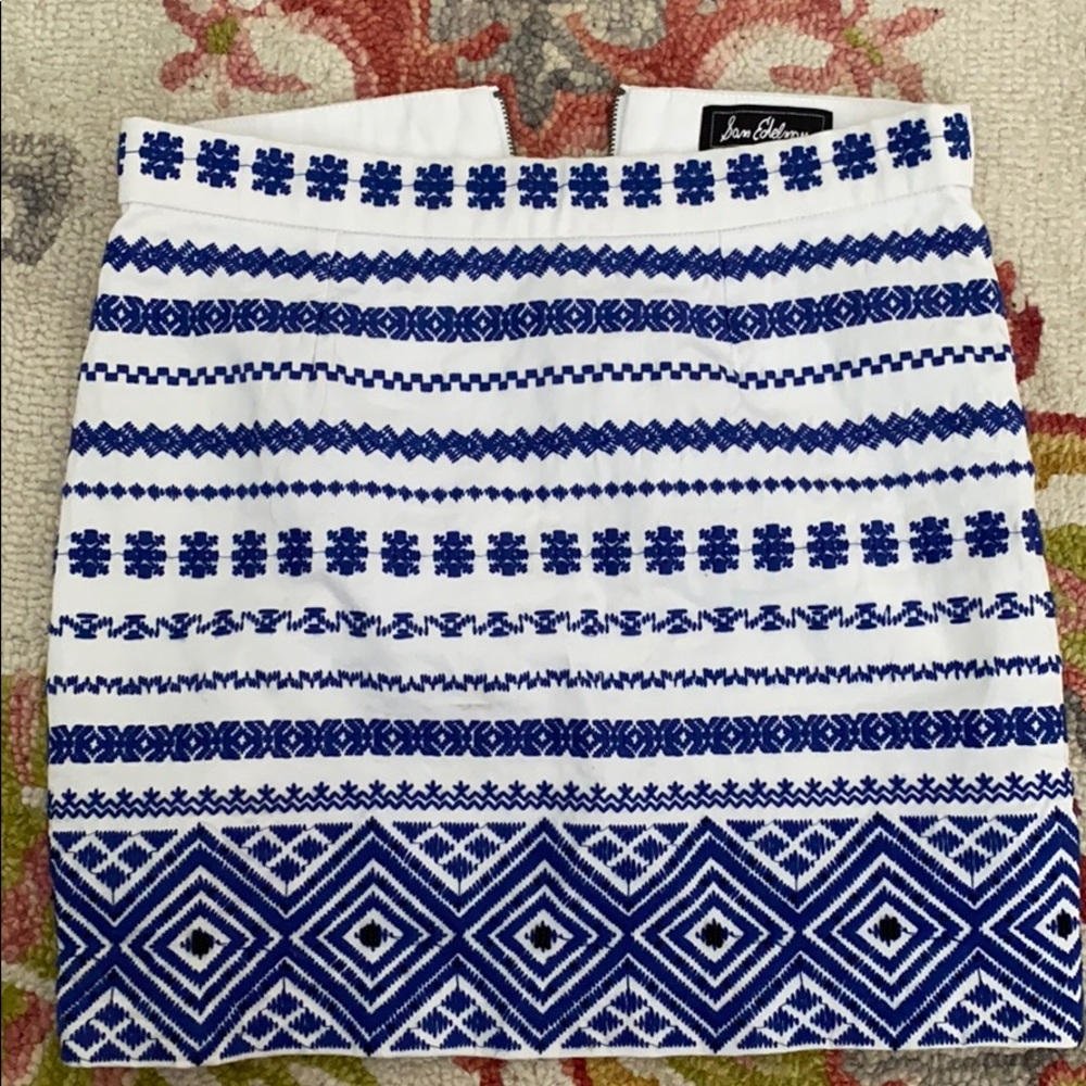 Sam edelman embroidered skirt